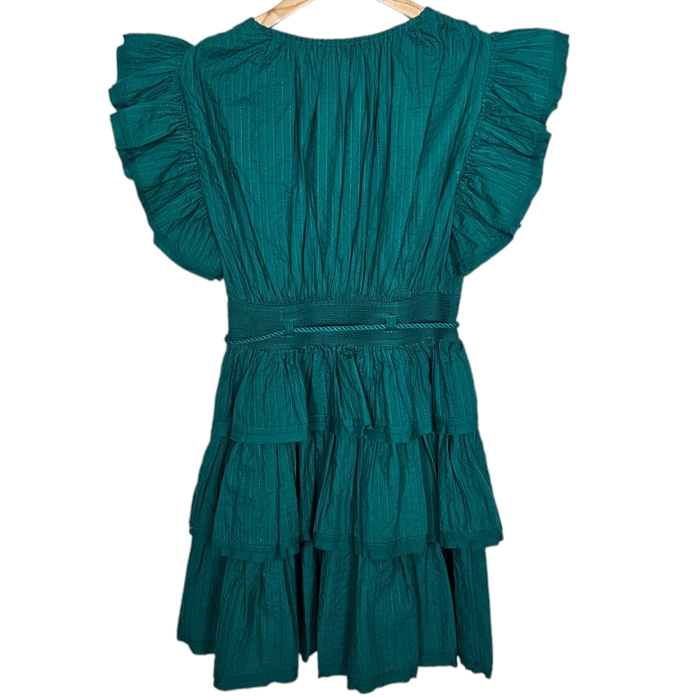 Ulla Johnson Camilla Mini Dress Teal Green Verdigris New With Tags Size 0 - Picture 4 of 10